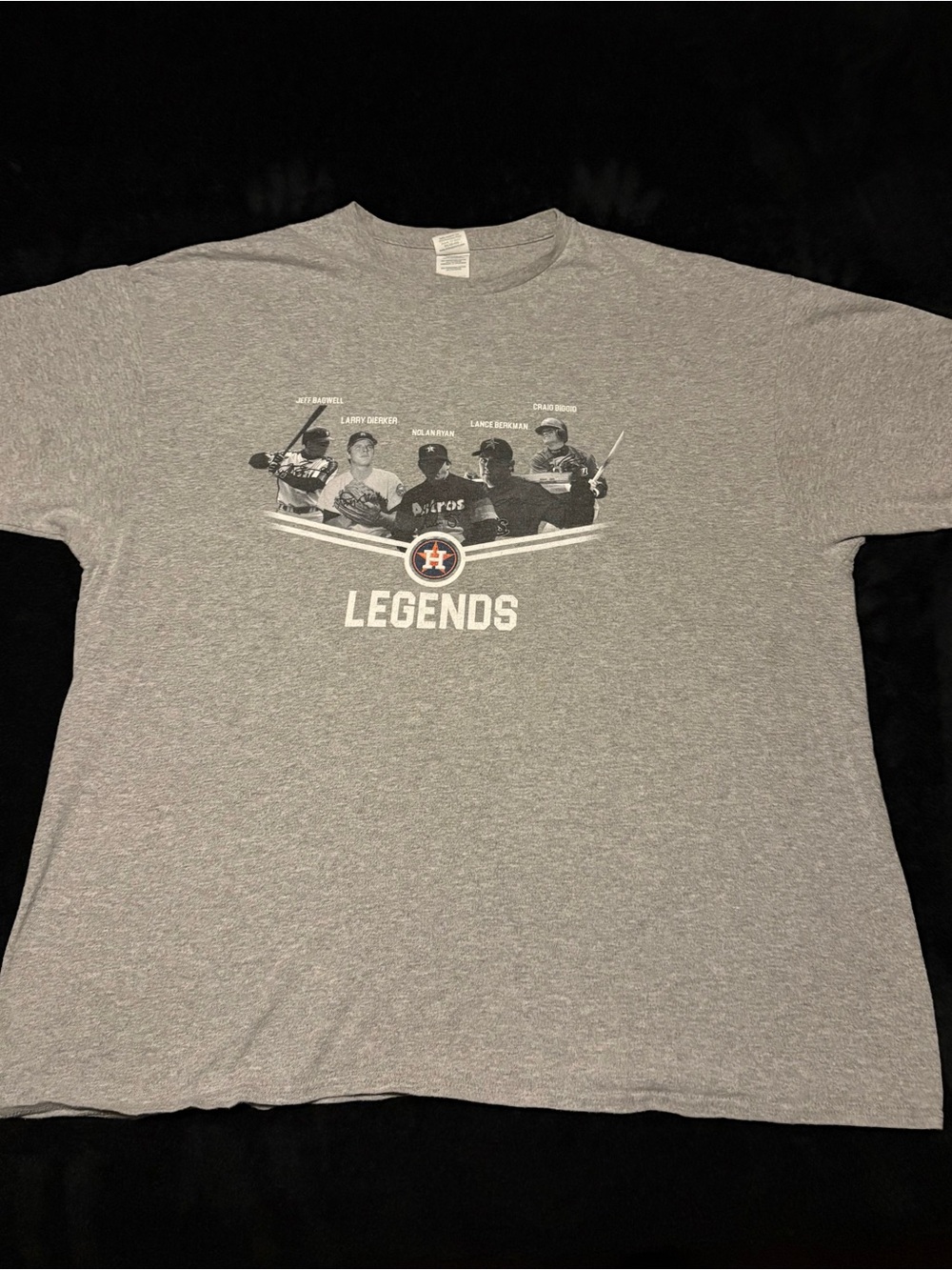 Houston Astros Legends Ryan Biggio Bagwell Berkman Dierker tee men’s 2XL

Brand: